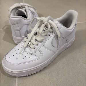 Nike Air Force 1 Low White Sneakers Women’s size 8